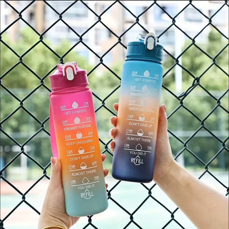 Botella de agua deportiva