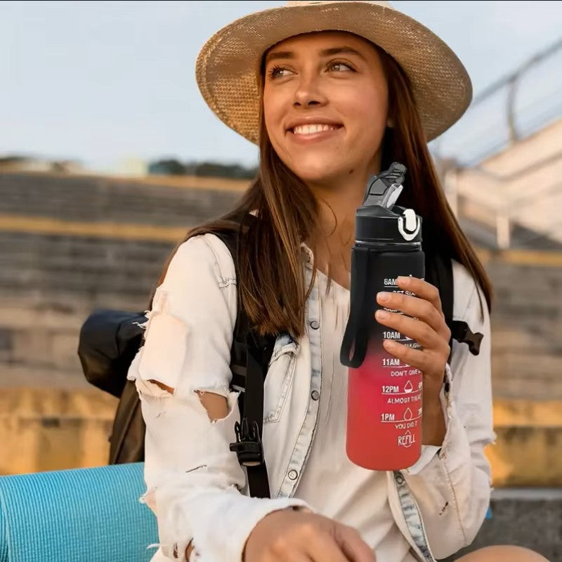 Botella de agua deportiva